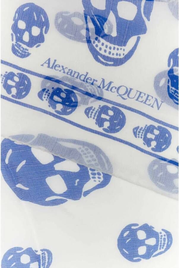 alexander mcqueen Prachtige Bedrukte Zijden Foulard Meerkleurig Dames