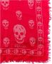 Alexander mcqueen Luxe Sjaal met Skulls Print Roze Dames - Thumbnail 2