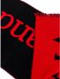 Alexander mcqueen Zwarte katoenen sjaal met oversized logo Zwart Heren - Thumbnail 2