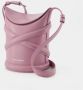 Alexander mcqueen Shoppers The Curve Hobo Bag Antic Pink Leather in roze - Thumbnail 2
