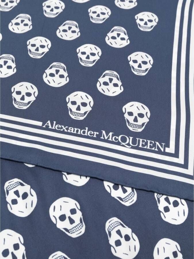 alexander mcqueen Silky Scarves Blauw Heren