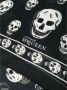 Alexander mcqueen Zwart gotisch zijden sjaal met schedel motief Zwart Heren - Thumbnail 2