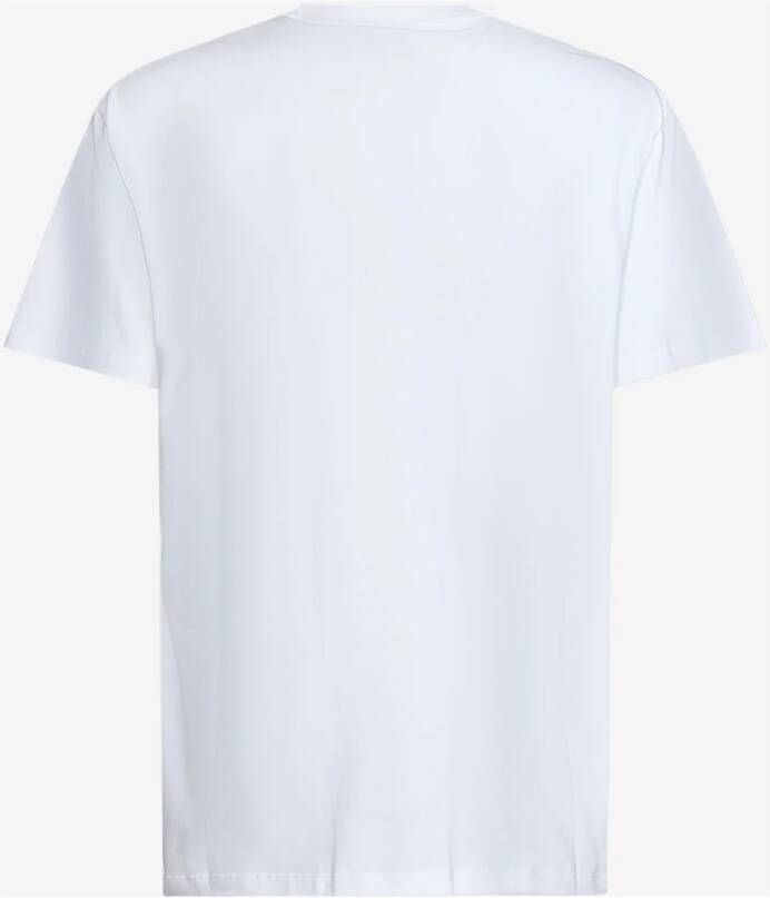 alexander mcqueen Klassiek Wit Katoenen T-shirt met Logo Tape Detailing Wit Heren