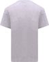 Alexander mcqueen Biologisch katoenen T-shirt met diagonale details Grijs Heren - Thumbnail 2