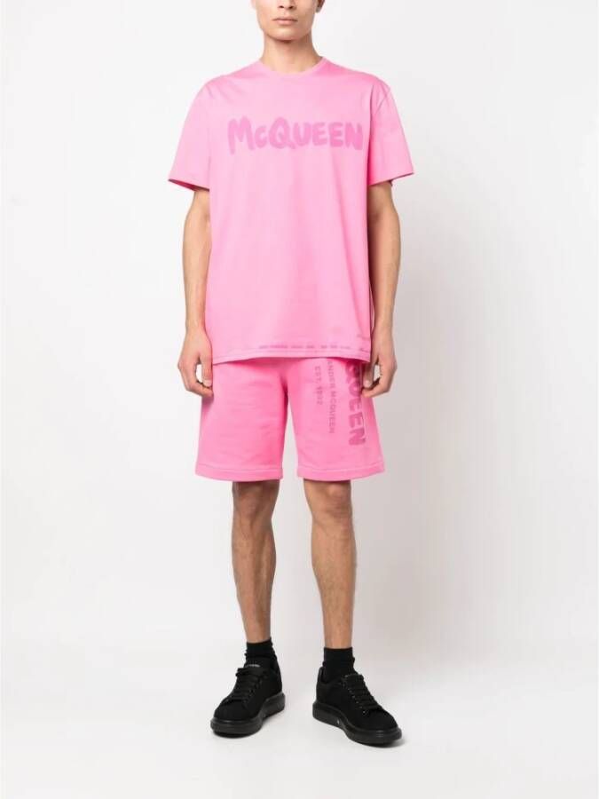 alexander mcqueen T-shirt Roze Heren