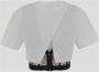Alexander mcqueen Edgy Corset T-Shirt White Dames - Thumbnail 2