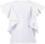 Alexander mcqueen Witte katoenen T-shirt met gerimpelde mouwen White Dames - Thumbnail 2