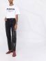 Alexander mcqueen Graffiti Logo Print Crewneck T-shirt Wit Dames - Thumbnail 2