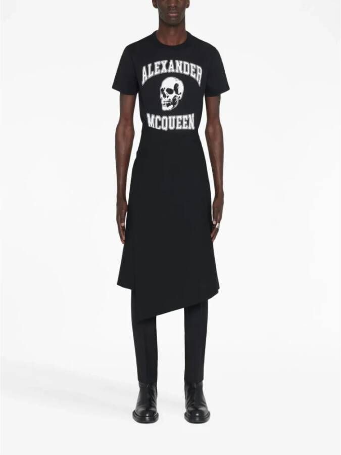 alexander mcqueen Stoer Skull T-shirt voor Heren Zwart Heren