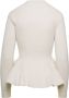 Alexander mcqueen Witte Cable Peplum Sweaters White Dames - Thumbnail 2