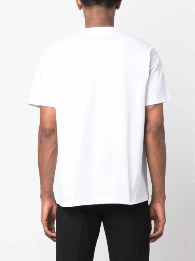 alexander mcqueen Witte T-shirt met Skull Logo-Print Wit Heren