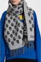 Alexander mcqueen Wollen sjaal Grijs Dames - Thumbnail 2