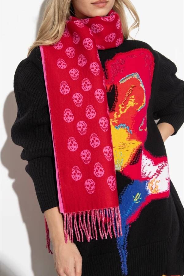 alexander mcqueen Wollen sjaal Rood Dames