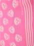 Alexander mcqueen Roze Biker Skull Zijden Foulard Roze Dames - Thumbnail 2