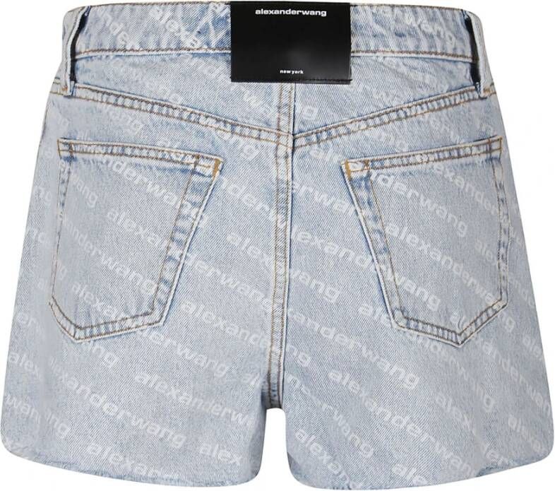 alexander wang Denim Shorts Blauw Dames