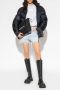 Alexander wang Gedrukte denim shorts voor vrouwen Blue Dames - Thumbnail 3