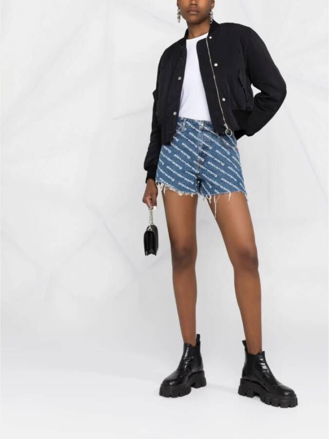 alexander wang Denim Shorts Blauw Dames