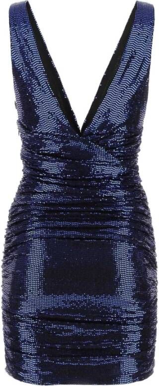 Alexandre Vauthier Blauwe pailletten mini -jurk Blauw Dames