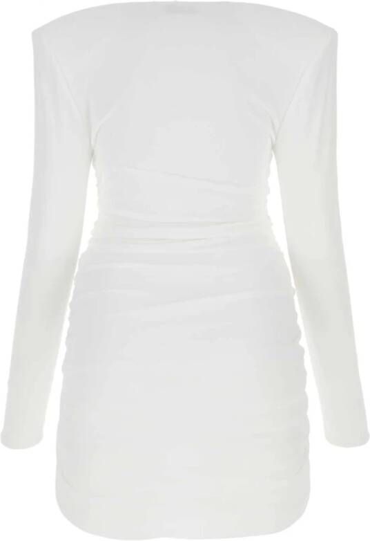 Alexandre Vauthier Witte viscose blend mini -jurk Wit Dames