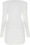 Alexandre Vauthier Witte viscose blend mini -jurk White Dames - Thumbnail 2