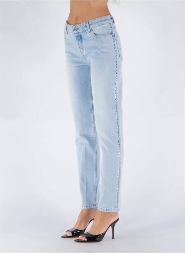 Alexandre Vauthier Straight Jeans Blauw Dames