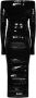 Alexandre Vauthier Zwarte pailletten off-shoulder midi jurk Black Dames - Thumbnail 2
