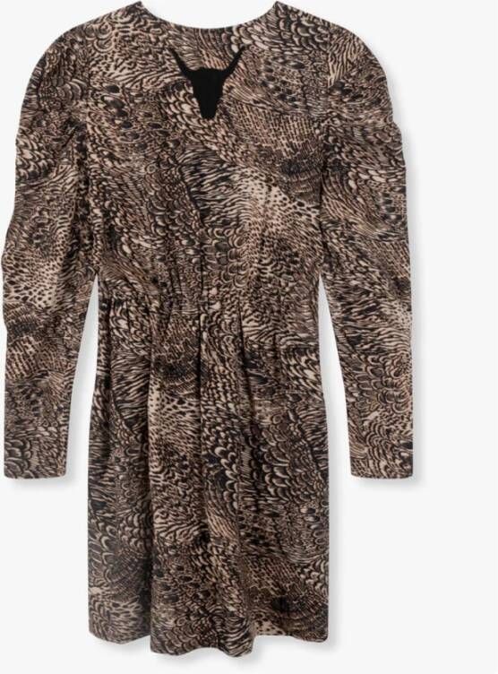 Alix The Label Jurk Bruin Dames