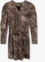 Alix The Label Luxe Viscose Jurk met All-Over Print Multicolor Dames - Thumbnail 6