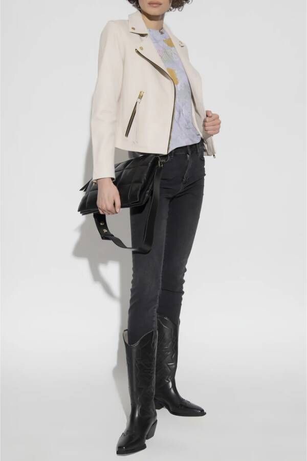 AllSaints Leather Jackets Beige Dames