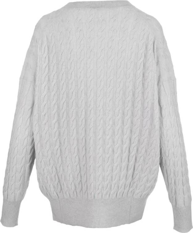 allude Round-neck Knitwear Wit Dames