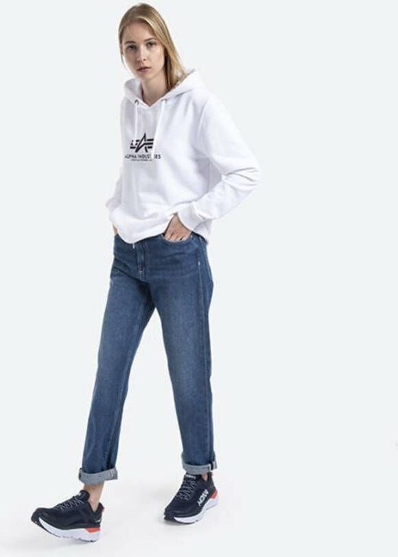 alpha industries Bluza Nieuwe Basic Hoody WMN 196032 Wit Dames