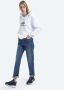 Alpha industries Bluza Nieuwe Basic Hoody WMN 196032 Wit Dames - Thumbnail 3