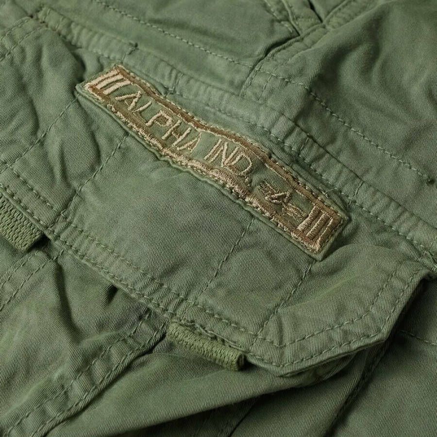 alpha industries Crew Cargo Short Vintage Groen Heren