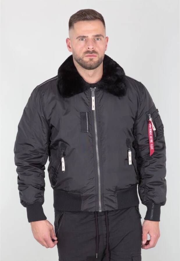 alpha industries Injector III Zwarte Aviator Jas Black Heren