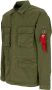Alpha industries Twill Overshirt Jas Donker Olijf Green Heren - Thumbnail 2