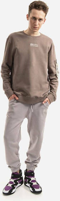 alpha industries Men Sweatshirt Organics Emb Sweater 118316 628 Bruin Heren