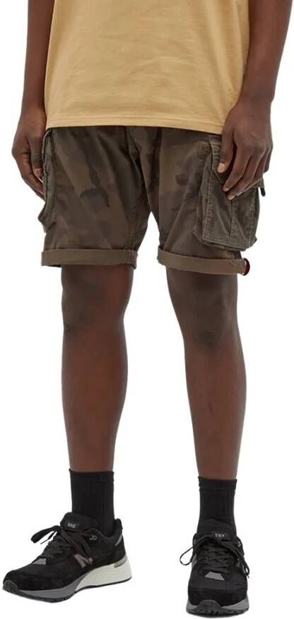 alpha industries Short Crew Camo Groen Heren