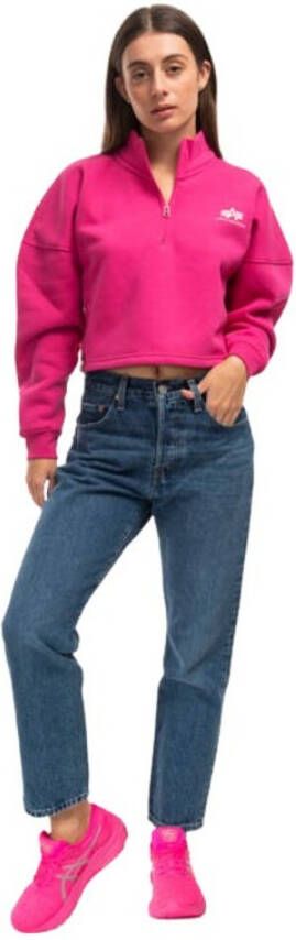 alpha industries Zip sweatshirt Roze Dames