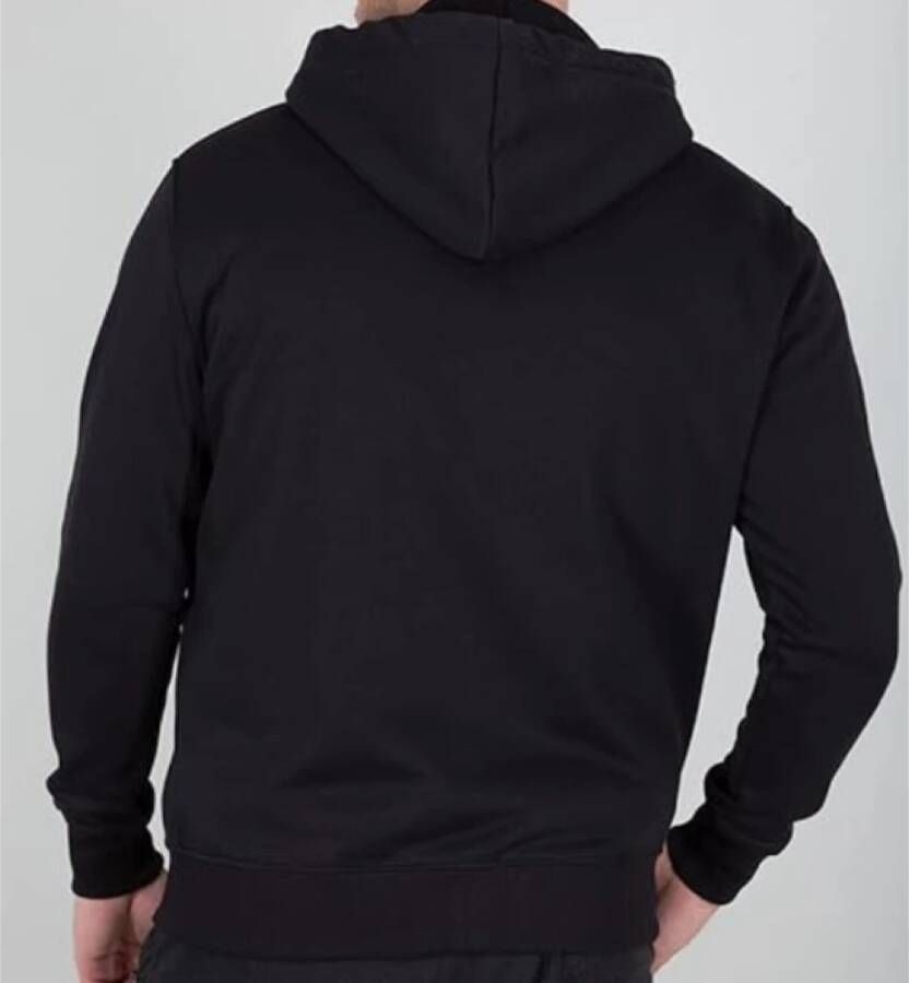alpha industries Zwarte Sweaters Stijlvol en Trendy Zwart Heren