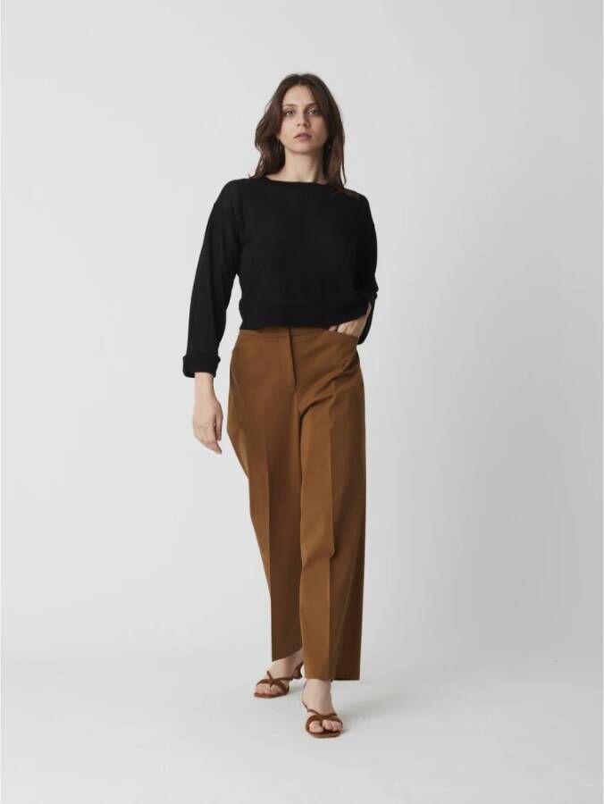 Alpha Studio Dames Crew Neck Trui Black Dames