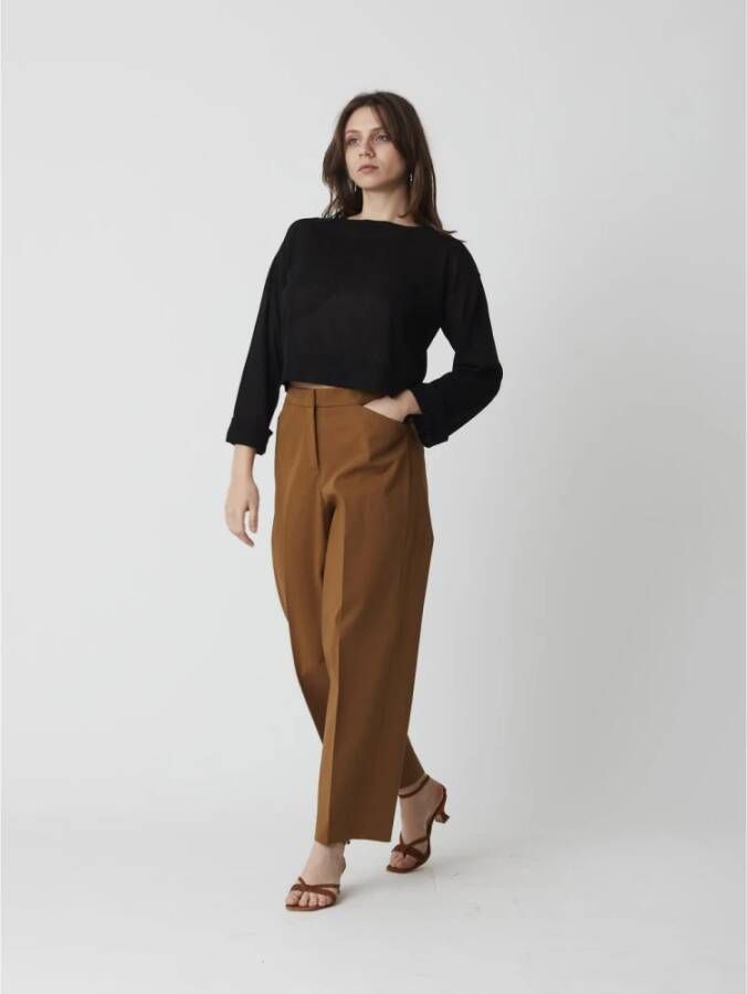 Alpha Studio Dames Crew Neck Trui Black Dames