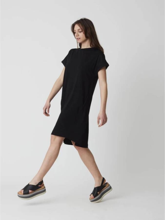Alpha Studio Jersey Jurk Black Dames