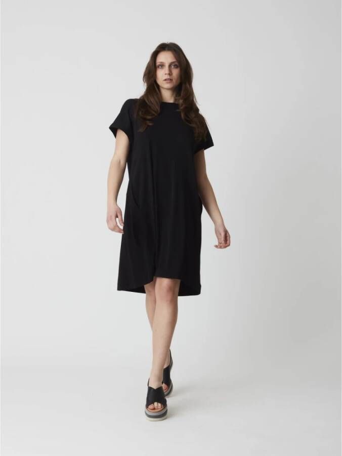 Alpha Studio Jersey Jurk Black Dames