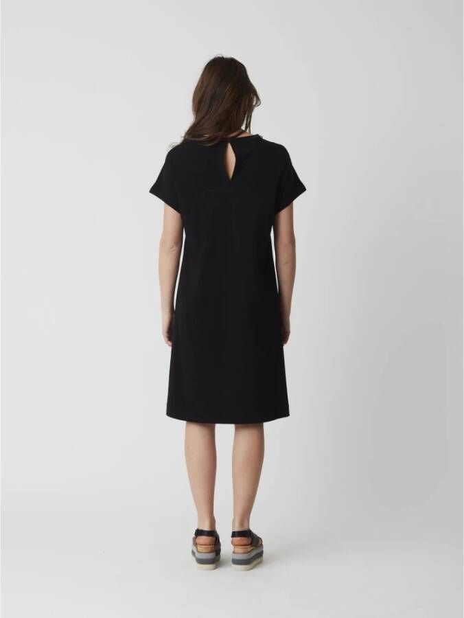 Alpha Studio Jersey Jurk Black Dames