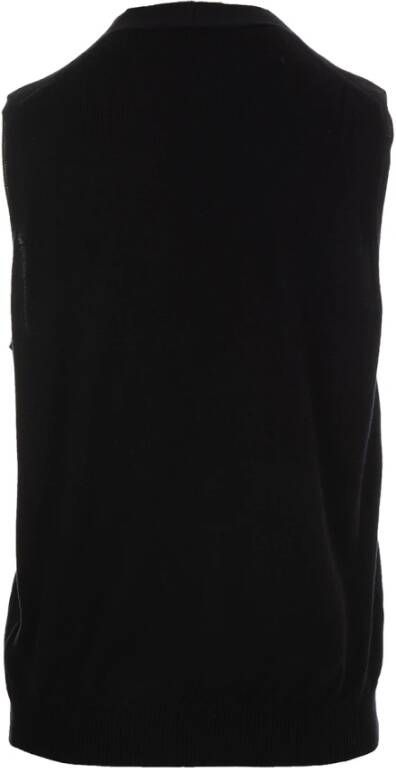 Alpha Studio Mouwloos gebreide kleding Blauw Heren