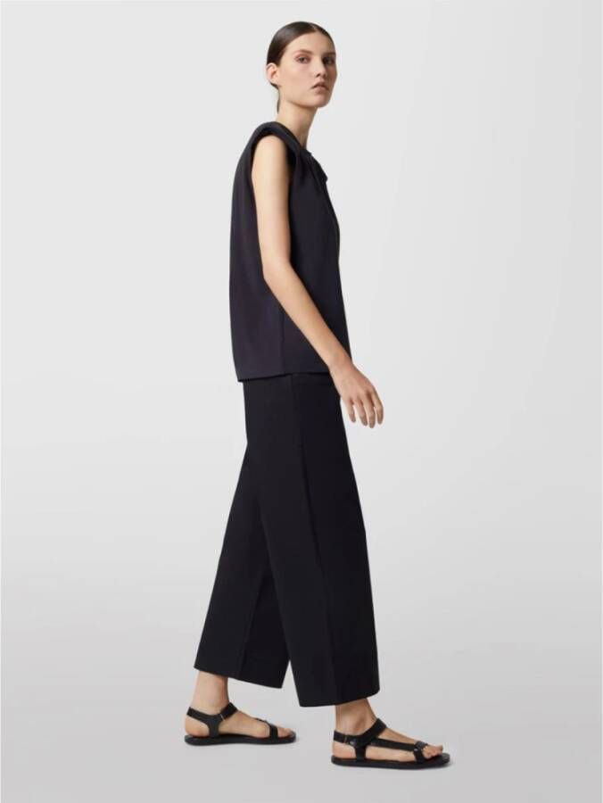 Alpha Studio Mouwloze Dames Crewneck Top Black Dames