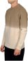 Alpha Studio Beige Alpaca Blend Trui met Ronde Hals Beige Heren - Thumbnail 2