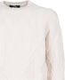 Alpha Studio Beige Merino Wol Trui met Ronde Hals Beige Heren - Thumbnail 2