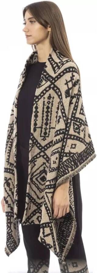 Alpha Studio Scandinavische Jacquard Sjaal Brown Dames