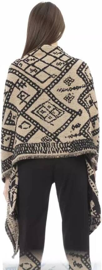 Alpha Studio Scandinavische Jacquard Sjaal Brown Dames